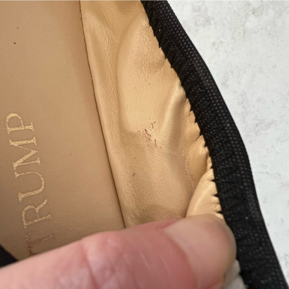 Ivanka Trump Purple Leather Ballet Bow Flats 7.5M - Picture 12 of 14